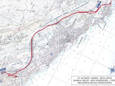 PASSANTE AUTOSTRADALE DI NOVI-VINODOLSKI SULL'AUTOSTRADA A7 RUPA - RIJEKA - ZUTA LOKVA (fase 1)